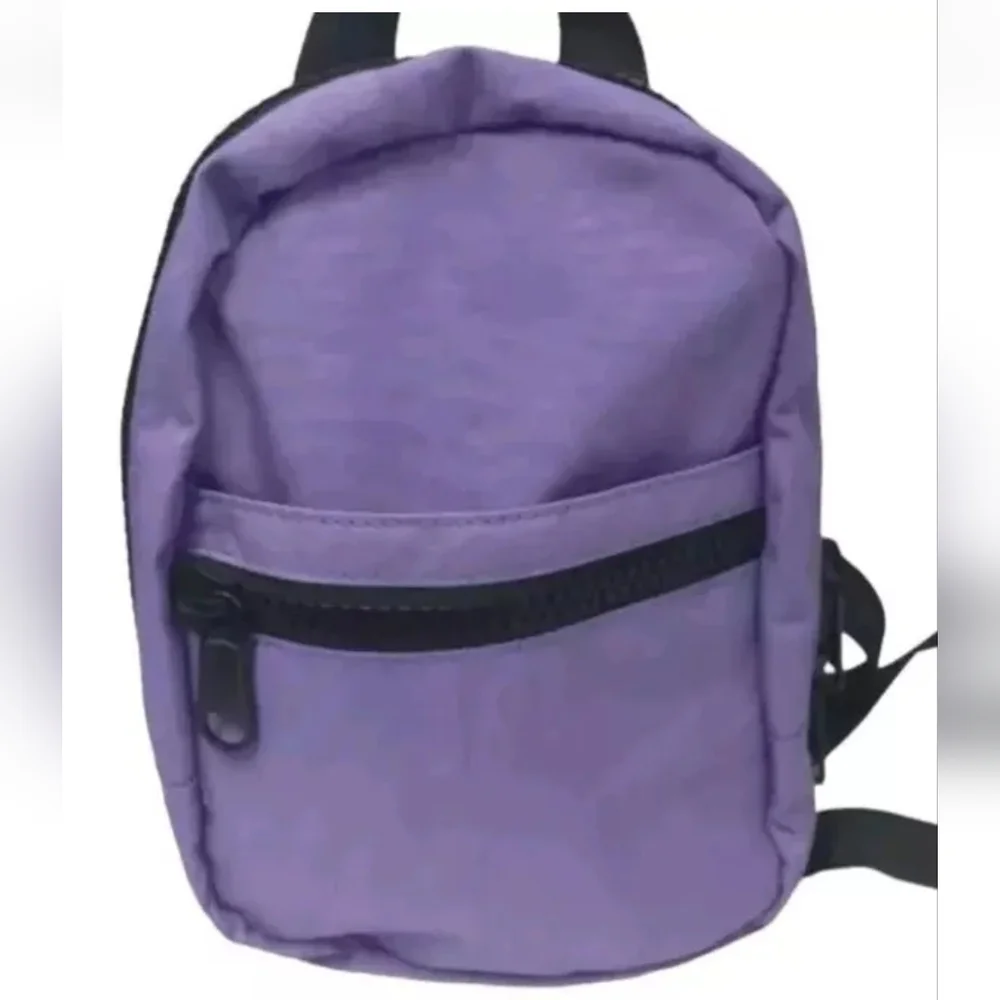 BP Purple Mini Nylon Backpack Nordstrom Zipper Micro Unisex Packable Travel New
